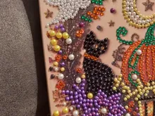 Kundenbewertungen – 3D Diamantmalerei Set Halloween Geister und Kürbis