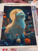 Kundenbewertungen – 5D Diamantmalerei Katze Blume Tier Mosaik rund oder eckig 20-45cm