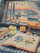 Kundenbewertungen – 5D Diamantmalerei Meeresruhe Sommer Vollquadrat AB 45x60cm