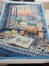 Kundenbewertungen – 5D Diamantmalerei Meeresruhe Sommer Vollquadrat AB 45x60cm