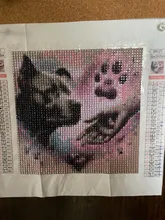 Kundenbewertungen – Diamantbild Hund Cartoon 20 bis 50 cm mit runden oder eckigen Steinen