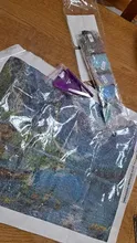 Kundenbewertungen – Diamantbild Landschaft Bergsee Mosaik Stickerei Heimdeko