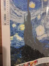 Kundenbewertungen – Diamantbild Sternenhimmel Van Gogh 30 x 40 cm mit runden Steinen