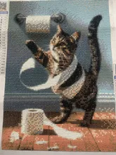 Kundenbewertungen – Diamantmalerei Katze Hund Toilette 20x30 bis 40x50 cm