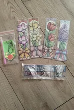 Kundenbewertungen – Diamantmalerei Lesezeichen Blumen Schmetterling Muster mit Kristall Anhänger