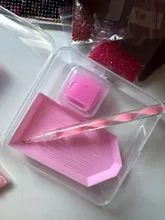 Kundenbewertungen – Diamantmalerei Werkzeugset 4 Farben Box Tablett Wachs Pinzette Stift