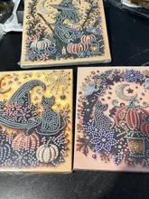 Kundenbewertungen – Halloween Geister Kürbis 3D Perlen Kunst DIY Set für Erwachsene