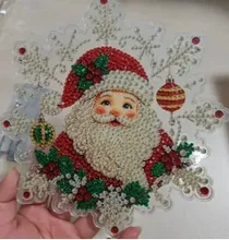 Kundenbewertungen – Santa Claus Diamantmalerei Anhänger 20 x 20 cm