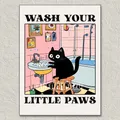 Badezimmer Katze Diamantmalerei Cartoon 20 bis 50 cm – Farbe FDX7198