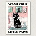 Badezimmer Katze Diamantmalerei Cartoon 20 bis 50 cm – Farbe FDX7203