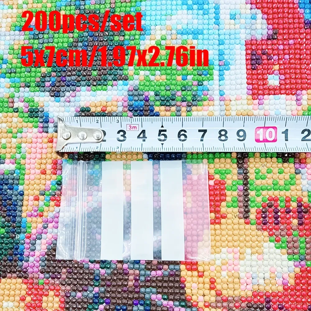 Beutel Diamantmalerei 200 Stück selbstversiegelnd für Schmuck