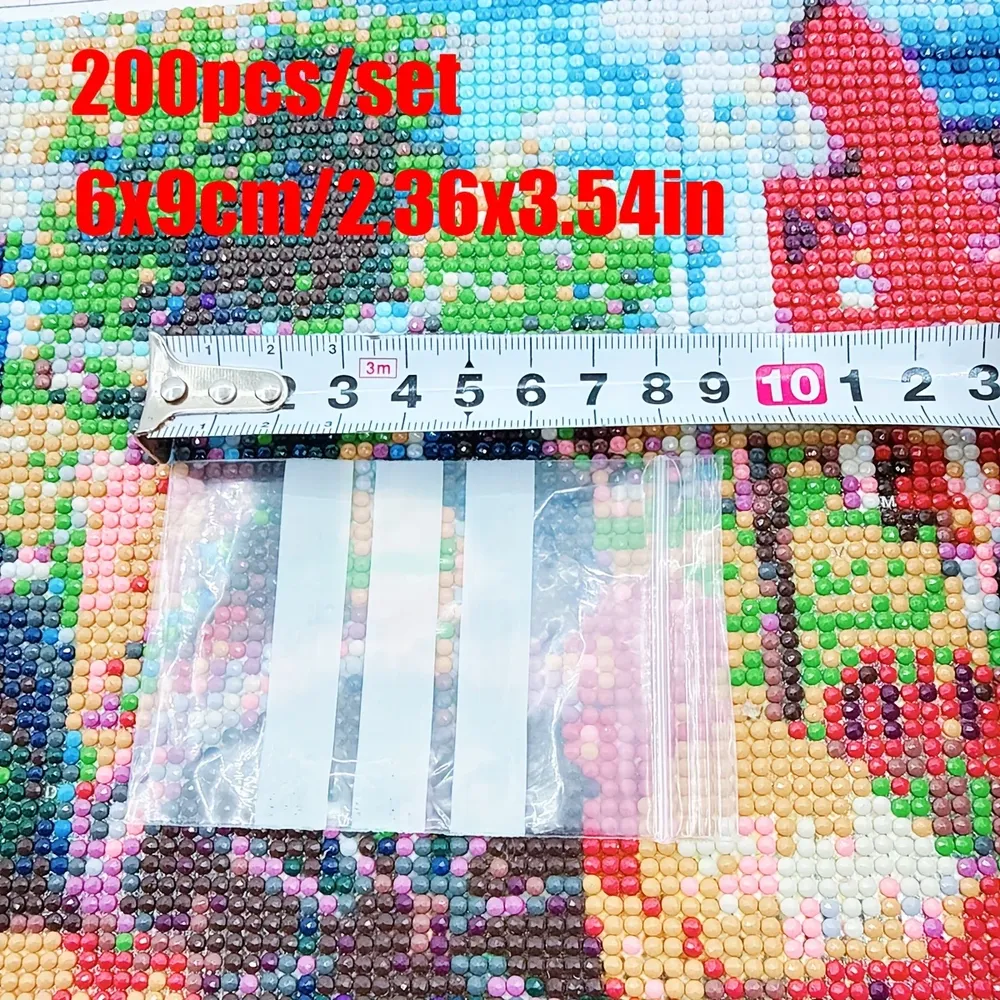Beutel Diamantmalerei 200 Stück selbstversiegelnd für Schmuck