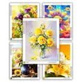 CHENISTORY Diamond Painting Blumen 20x30 bis 40x50 cm – 1