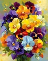 CHENISTORY Diamond Painting Blumen 20x30 bis 40x50 cm – Farbe DZDP129828