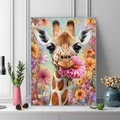 Diamant Malerei Giraffe Tier DIY Stickerei Mosaik Blume Kinder Geschenk – 3