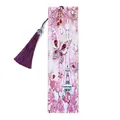 Diamant Malerei Kunstset Lesezeichen Schmetterling Blume mit Quaste – Farbe M055