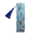 Diamant Malerei Kunstset Lesezeichen Schmetterling Blume mit Quaste – Farbe AA156