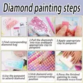 Diamant Malerei Lesezeichen Handarbeit Punkt Bohren Material Packs – 6