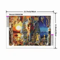 Diamantbild Ägypten Porträt abstrakt 30x40 bis 50x70 cm – 2