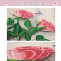 Diamantbild Auto Straße Landschaft Blumen Mosaik Stickerei – 5