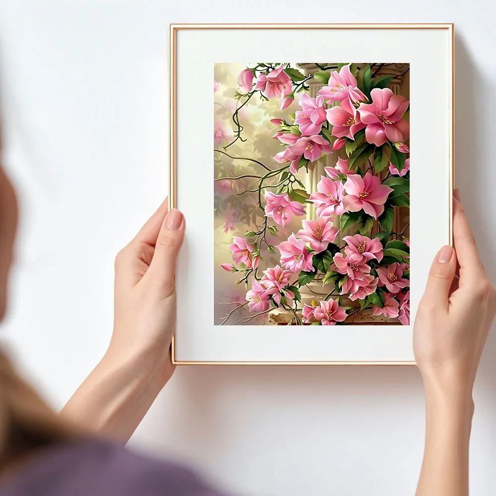 Diamantbild Azalee Blume Strass Mosaik Komplettset