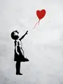Diamantbild Banksy Straßenkunst abstrakt 30x20 bis 70x50 cm – Farbe hellgelb (12)