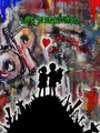 Diamantbild Banksy Straßenkunst abstrakt 30x20 bis 70x50 cm – Farbe hellgrün (11)