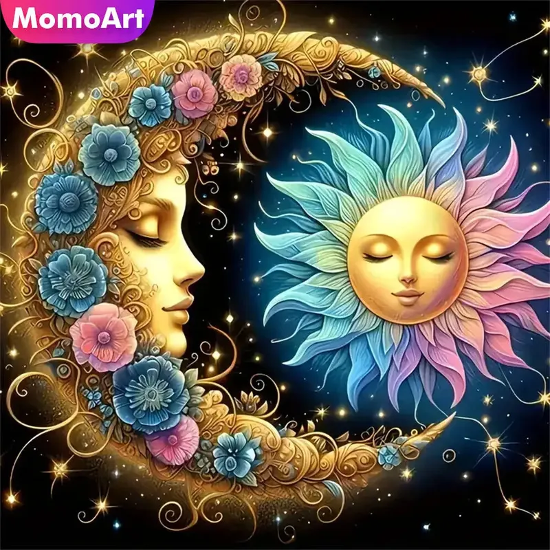 Diamantbild Bär Mond abstrakt 20 bis 50 cm