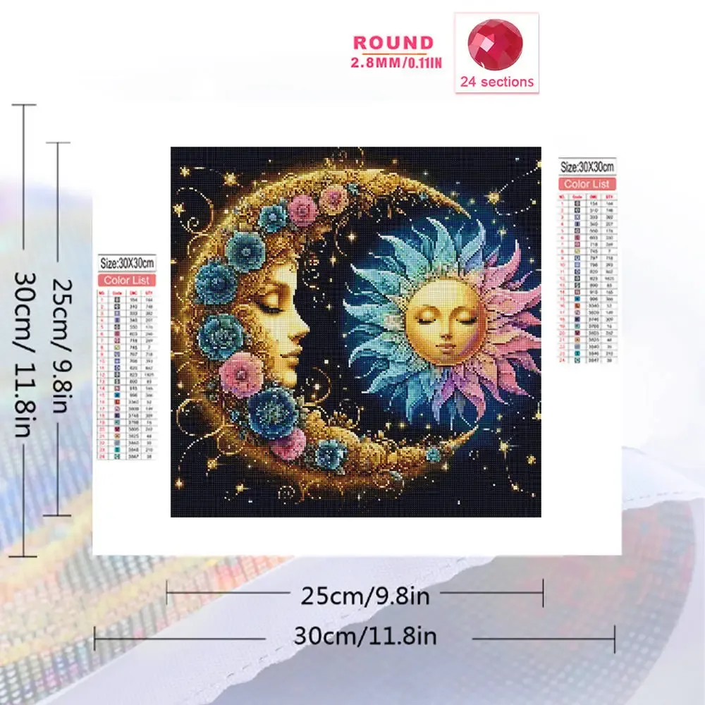 Diamantbild Bär Mond abstrakt 20 bis 50 cm