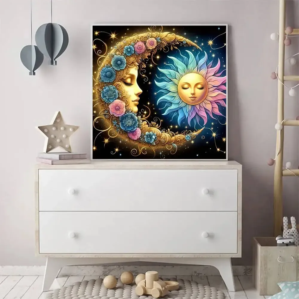 Diamantbild Bär Mond abstrakt 20 bis 50 cm