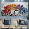 Diamantbild Baum Landschaft abstrakt 20x40 bis 40x80 cm – 2