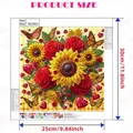 Diamantbild Blume Spezialform 30x30cm – 2