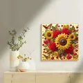 Diamantbild Blume Spezialform 30x30cm – 3