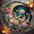 Diamantbild Blume Spezialform 30x30cm – Farbe AB063