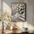 Diamantbild Blumen 20 bis 50 cm mit runden oder eckigen Steinen – 3