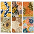 Diamantbild Blumen Blätter abstrakt 20x30 bis 40x50 cm – 1