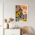 Diamantbild Blumen Blätter abstrakt 20x30 bis 40x50 cm – 2