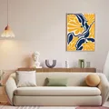 Diamantbild Blumen Blätter abstrakt 20x30 bis 40x50 cm – 3