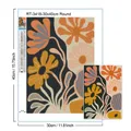 Diamantbild Blumen Blätter abstrakt 20x30 bis 40x50 cm – 4