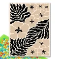 Diamantbild Blumen Blätter abstrakt 20x30 bis 40x50 cm – Farbe Blau (RT-3424)