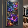 Diamantbild Blumen Groß Floral Mosaik Stickerei Wanddeko – 1