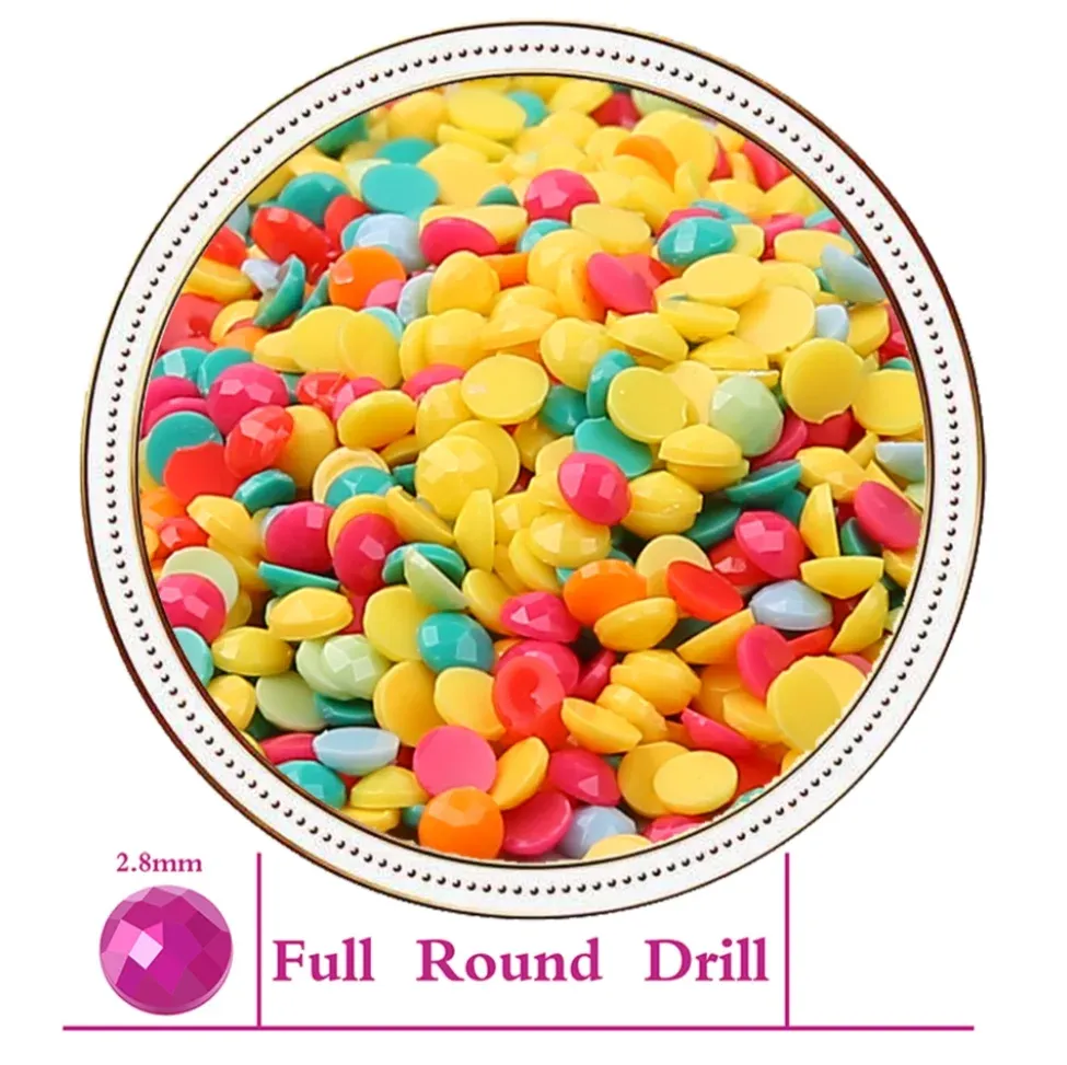 Diamantbild Blumen Groß Floral Mosaik Stickerei Wanddeko