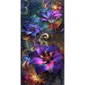 Diamantbild Blumen Groß Floral Mosaik Stickerei Wanddeko – Farbe MX2934