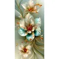 Diamantbild Blumen Groß Floral Mosaik Stickerei Wanddeko – Farbe MX2935