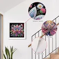 Diamantbild Blumen Spezialform 30x30cm – 4