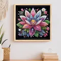 Diamantbild Blumen Spezialform 30x30cm – 5