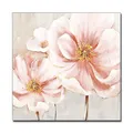 Diamantbild Blumen Stillleben abstrakt 20x20 bis 40x40 cm – Farbe WEISS (1)
