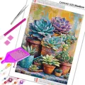 Diamantbild Blumenvase Pflanze Mosaik Komplettset Wanddekoration – 2