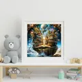 Diamantbild Buch Mond abstrakt 20x20 bis 50x50 cm – 3