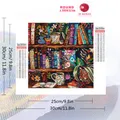 Diamantbild Bücherregal Landschaft Mosaik Strass Stickerei Geschenk – 2